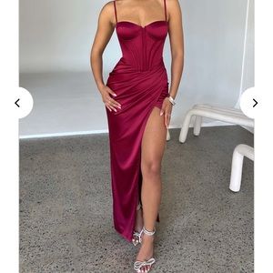 Despina maxi dress-wine